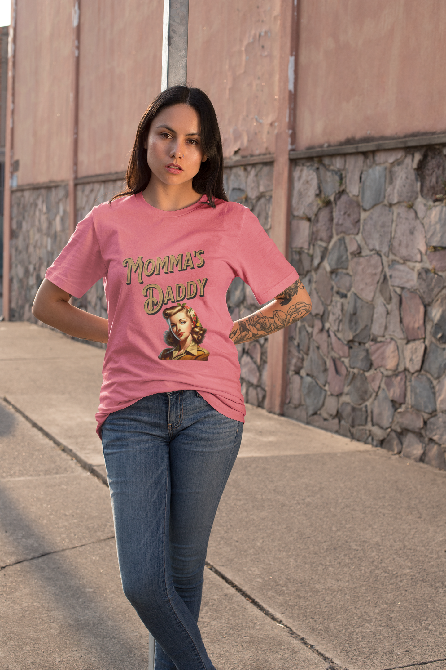 Momma's Daddy™ Shirt| Mothers Day Present | Bella Canvas Tee for Single Moms | Mother Shirt | Empowering Mom Life Tee