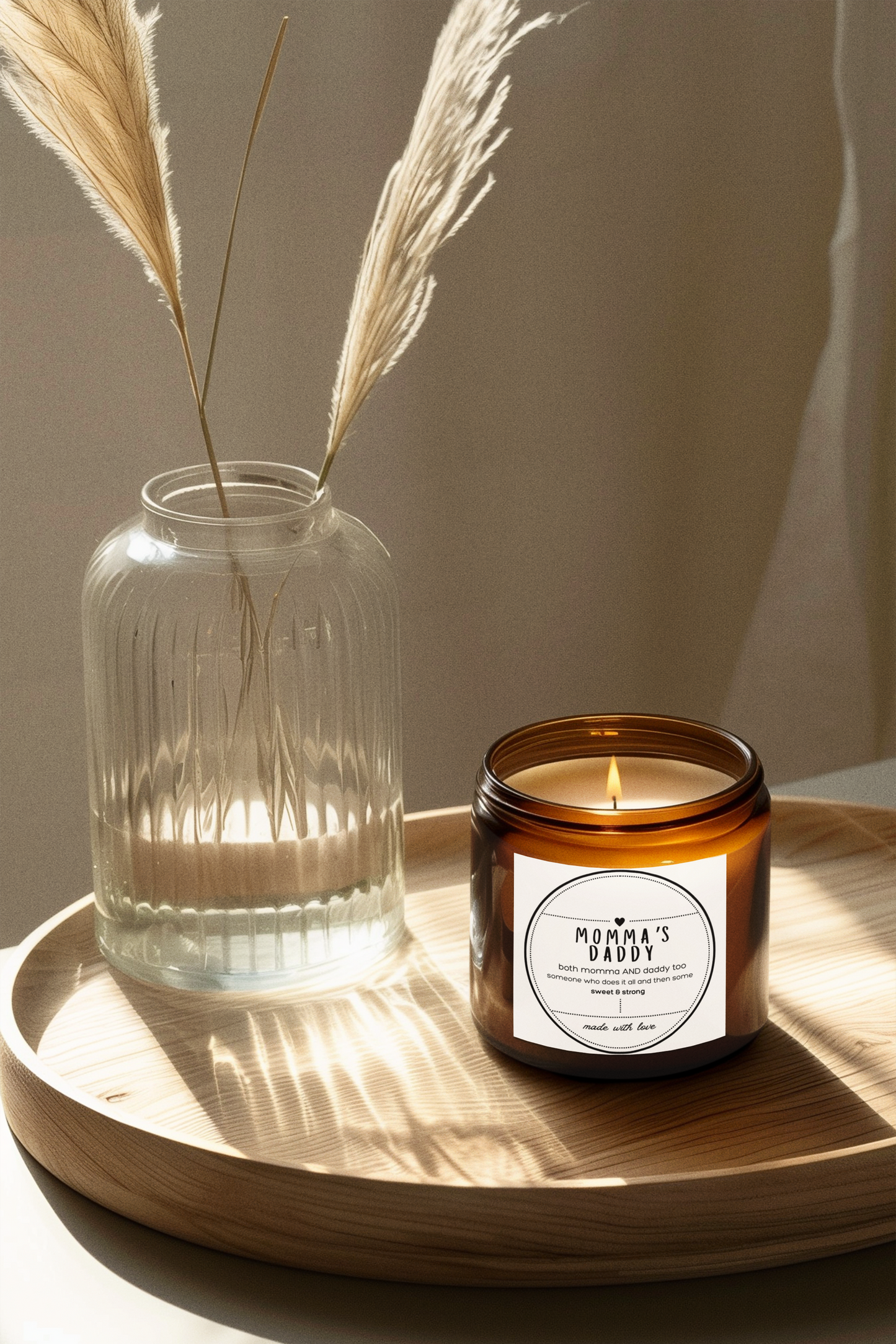 Mommas Daddy™ Soy Candle Empowering Gift for Single Moms, Perfect Mothers Day Present